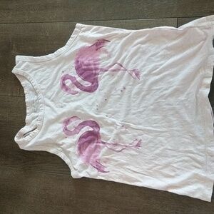 Lucky Brand Tank Top Medium Pink Pelicans